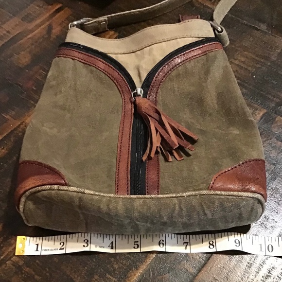 Mona B Olive Crossbody Bag - Picture 4 of 16